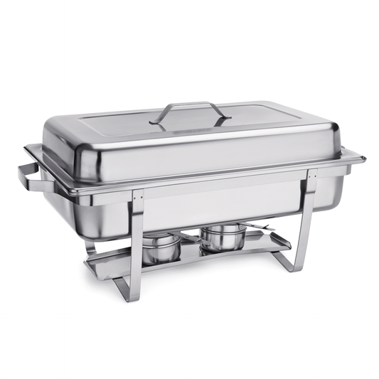 Chafing Dish aus Edelstahl.