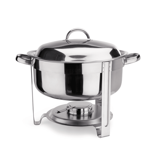 Chafing Dish aus Edelstahl.