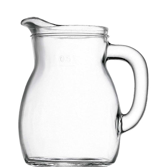 Glas-Krug mit Flüssigkeit