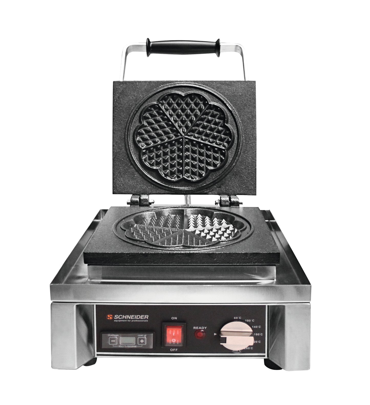 Waffeleisen für Gastronomiebedarf.