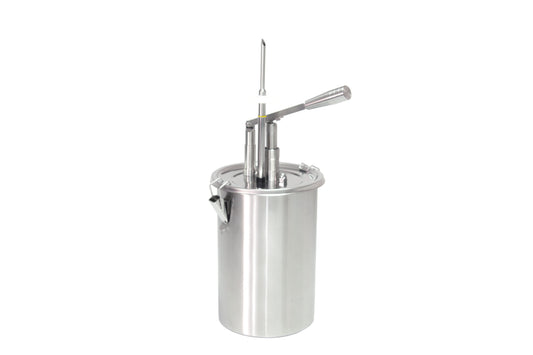 Edelstahl-Sahnespender für Gastronomie.