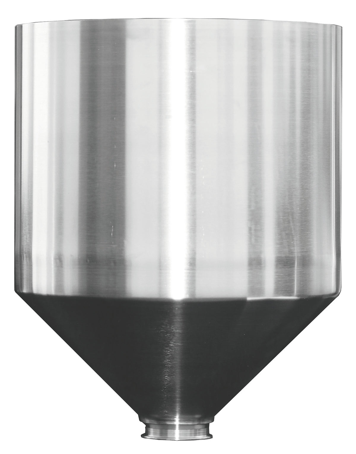 Edelstahltrichter für Gastronomiebedarf.