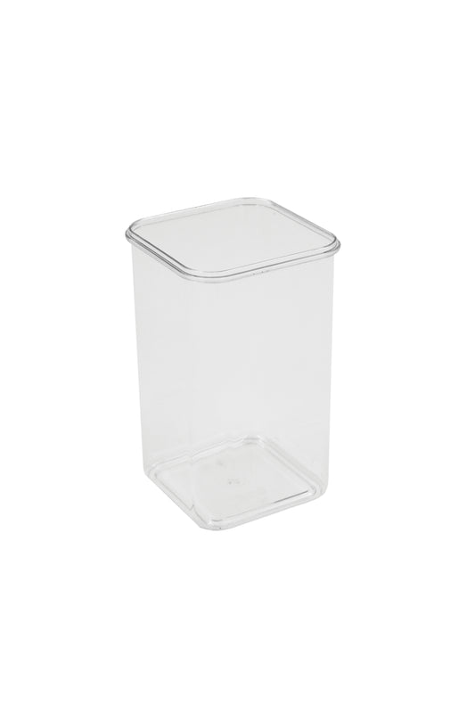 Transparenter Behälter für Lebensmittel.