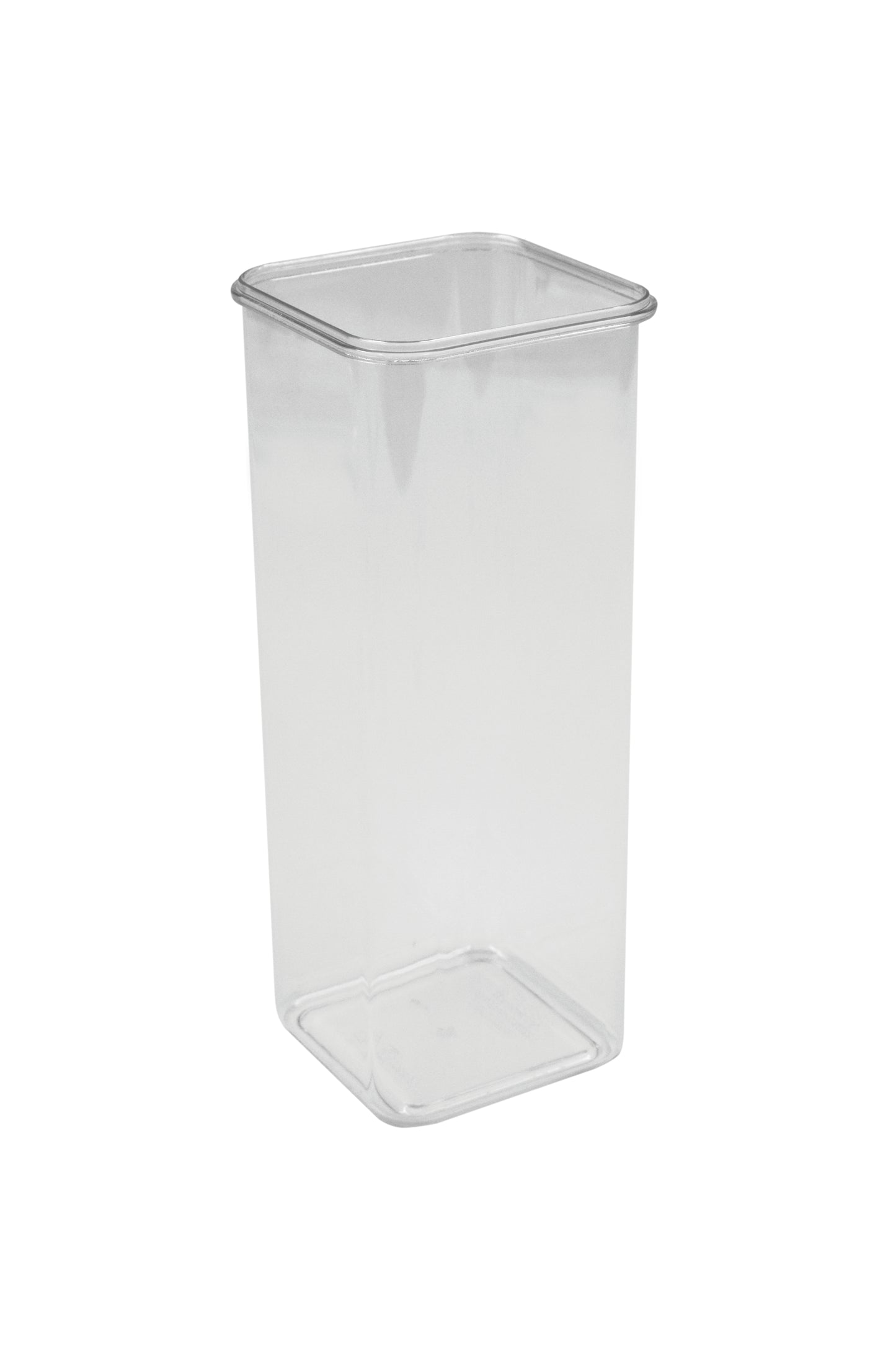 Transparenter Behälter für Gastronomie.