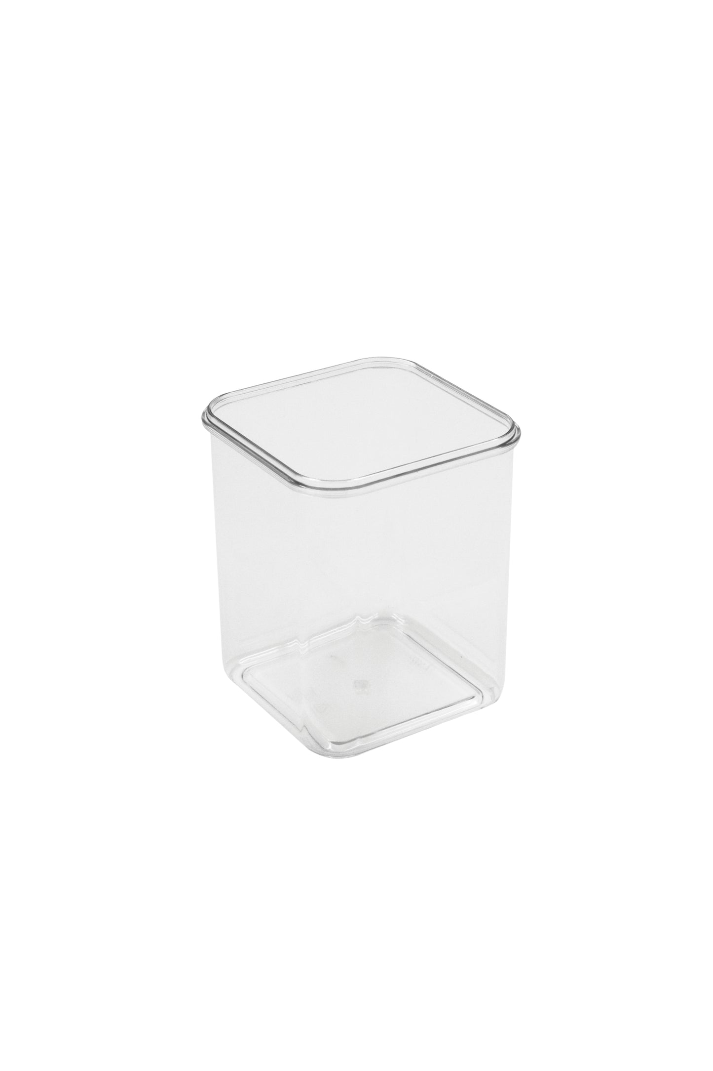 Transparenter Behälter für Gastronomie.