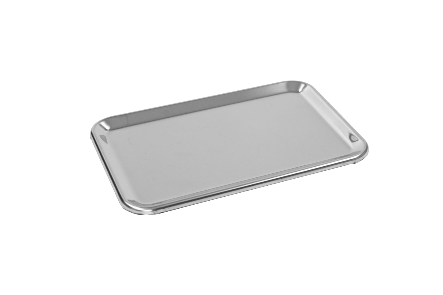 Edelstahltablett für Gastronomiebedarf.