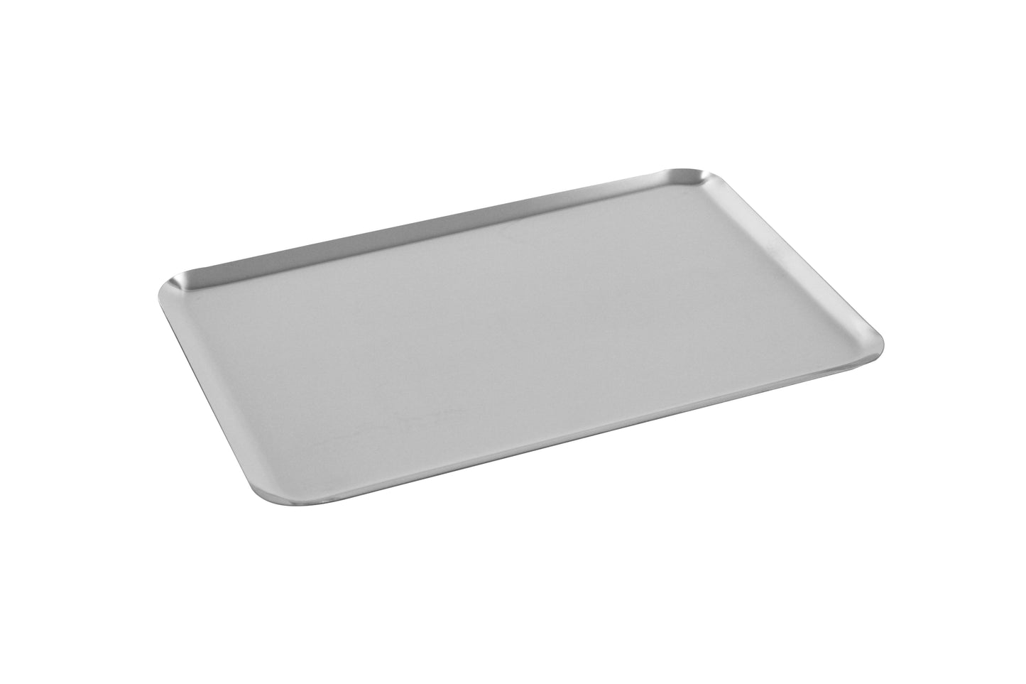 Edelstahltablett für Gastronomiebedarf.