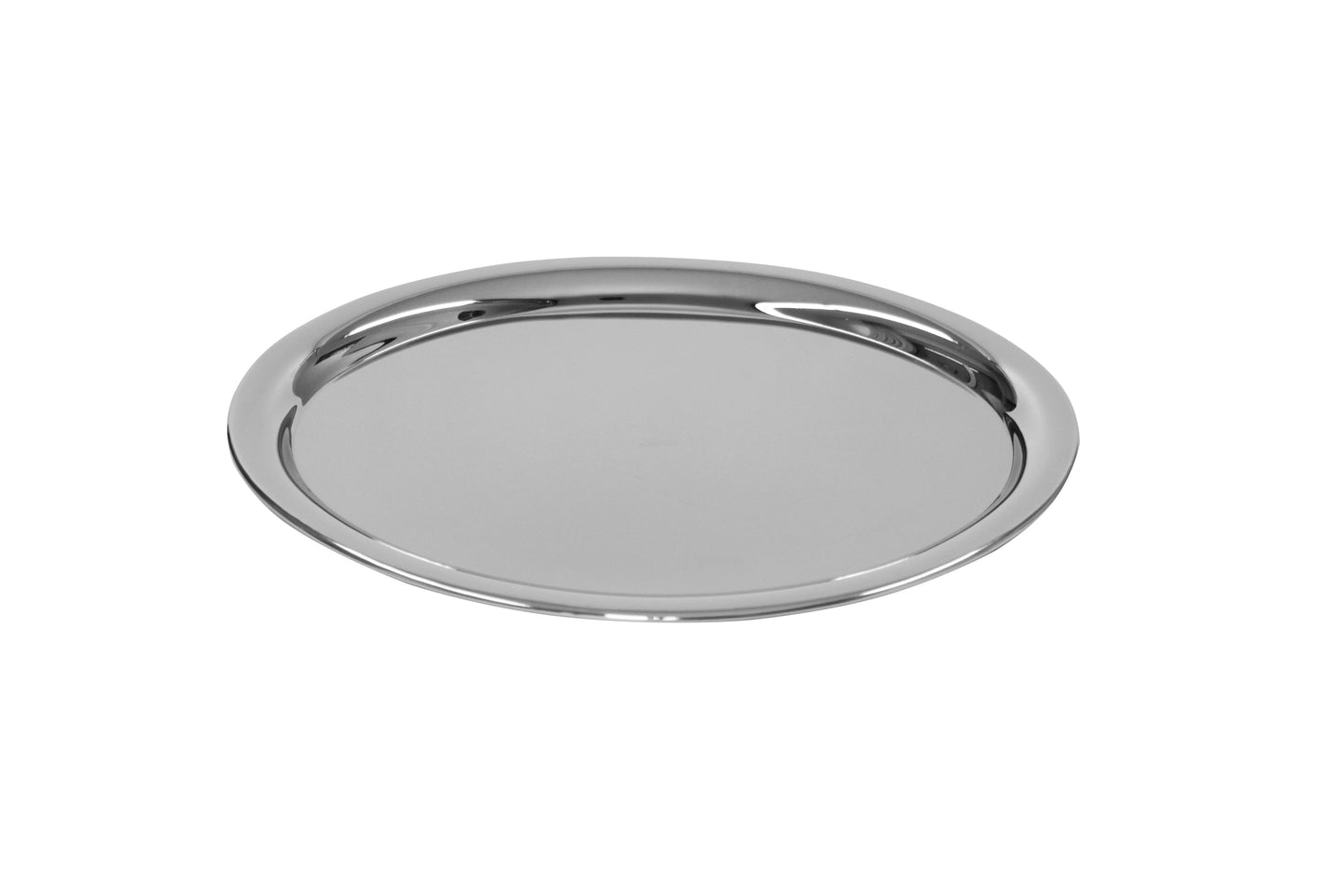 Edelstahlservierplatte für Gastronomie.