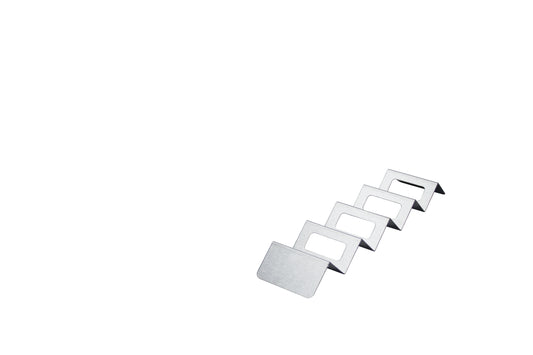 Metallische Tischkartenhalter für Gastronomie.