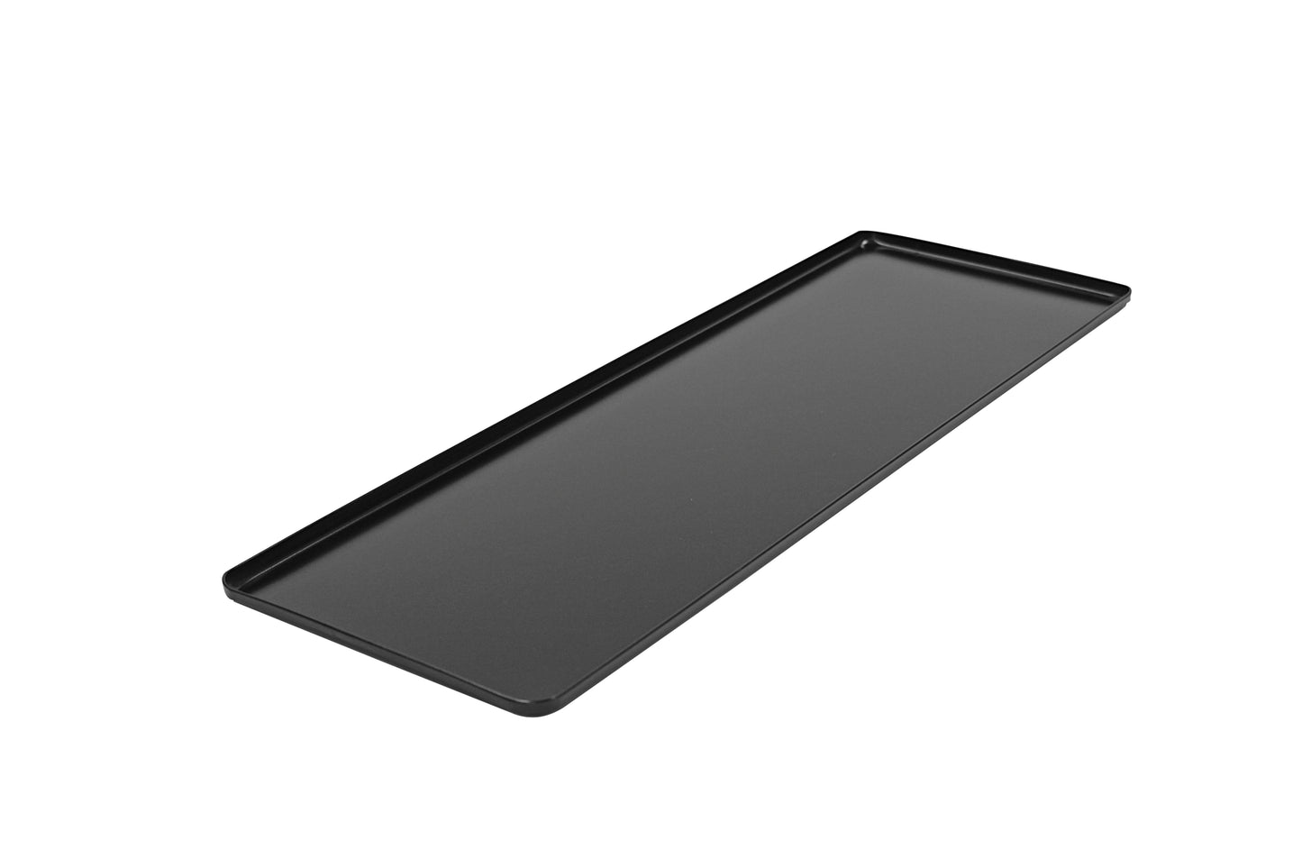 Schwarze Servierplatte für Gastronomie.