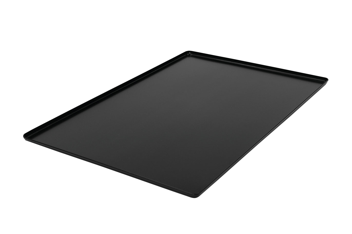 Schwarzes Blech für Gastronomie.