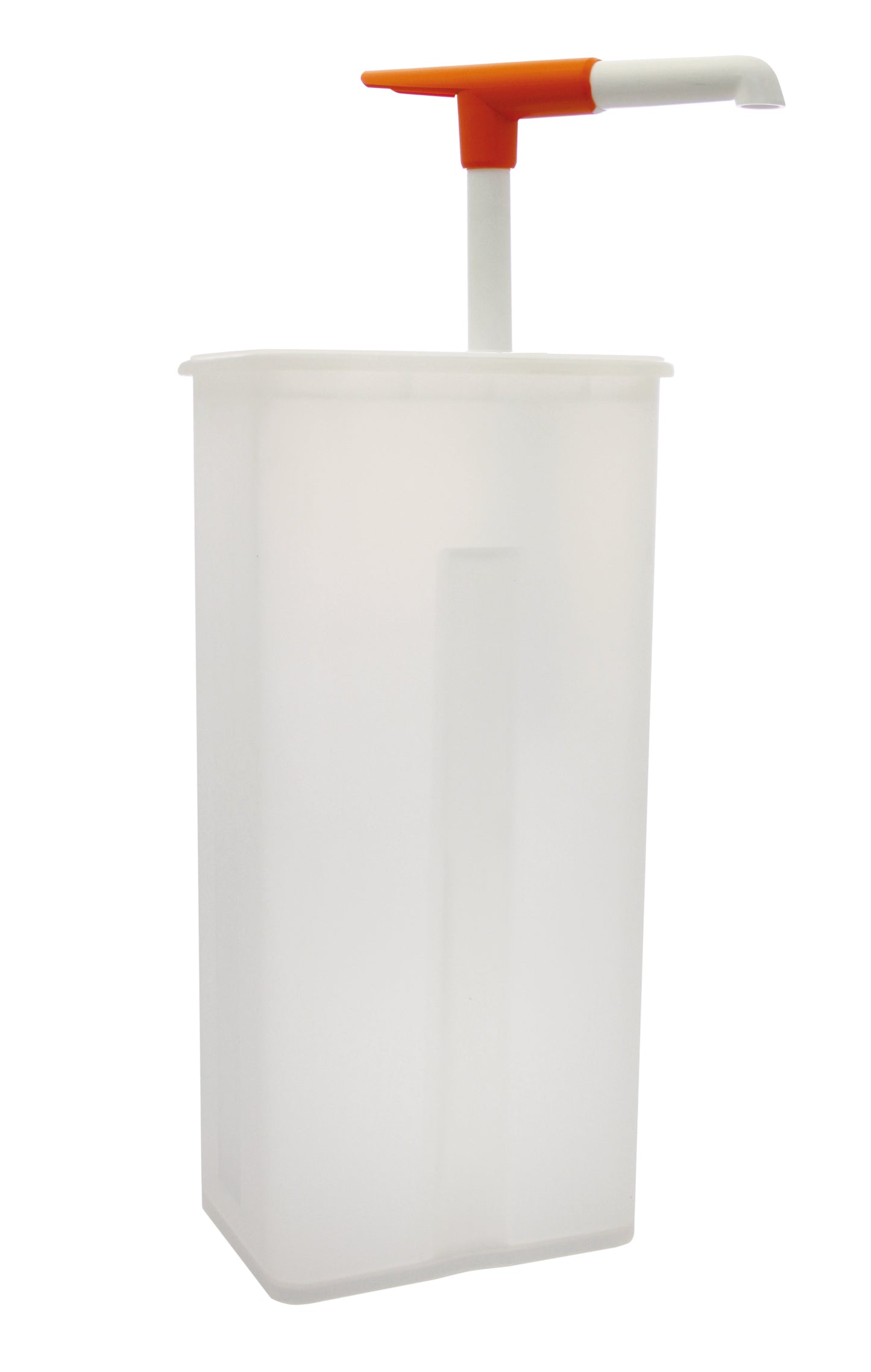 Behälter mit Pumpmechanismus für Gastronomie.