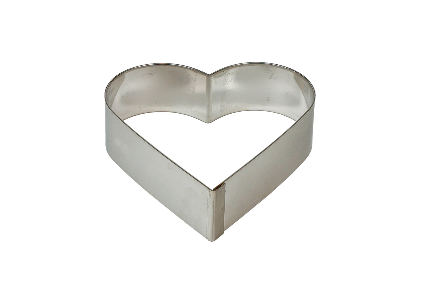Herzförmiger Ausstecher aus Metall.