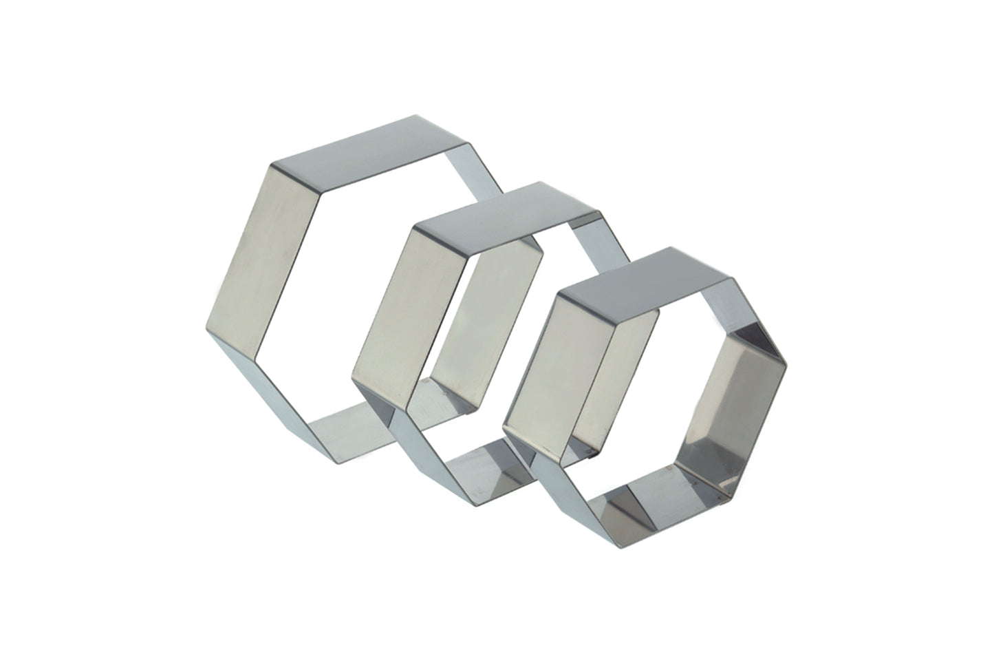 Edelstahlformen für Gastronomiebedarf.