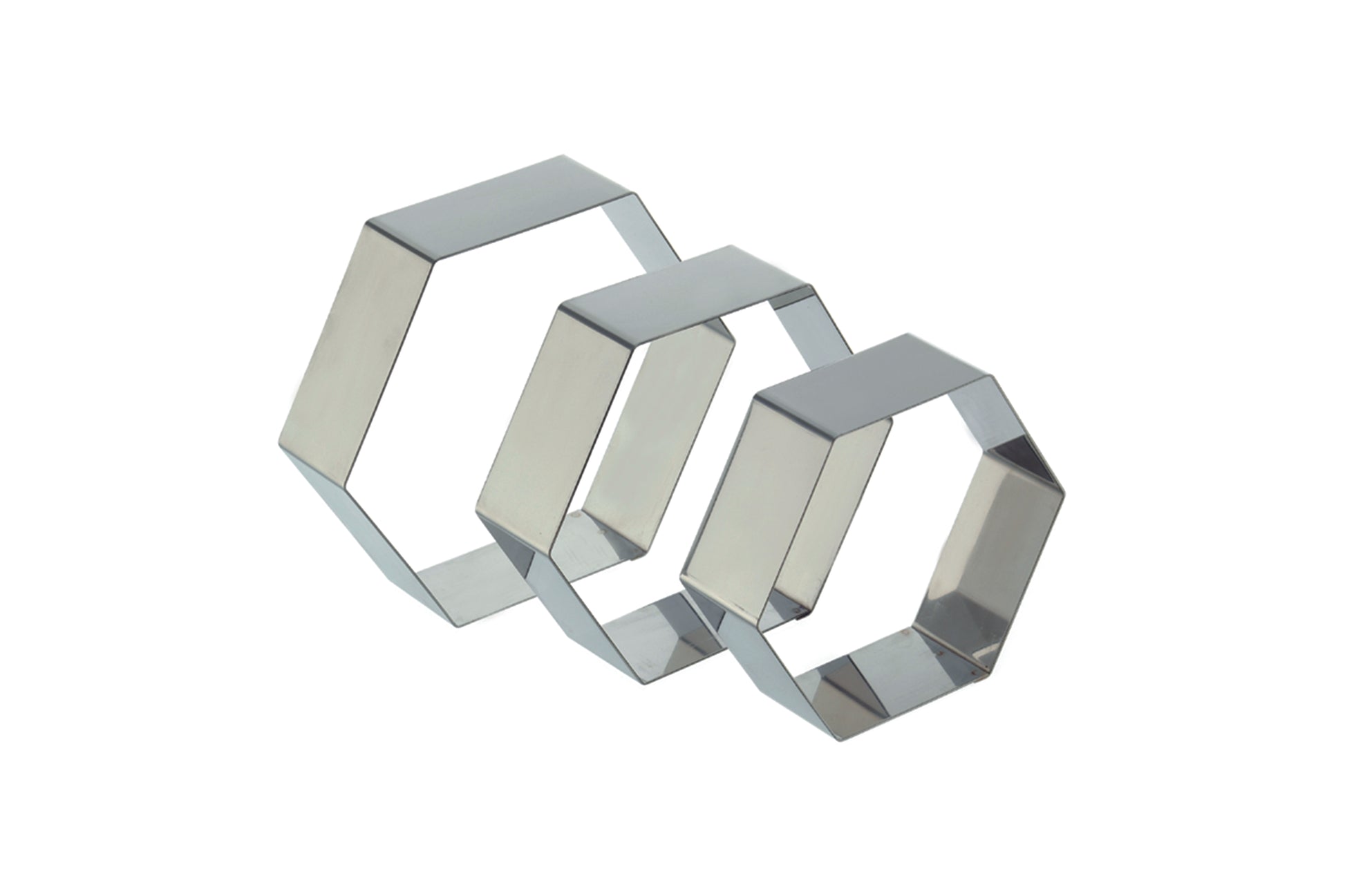 Edelstahlformen für Gastronomiebedarf.