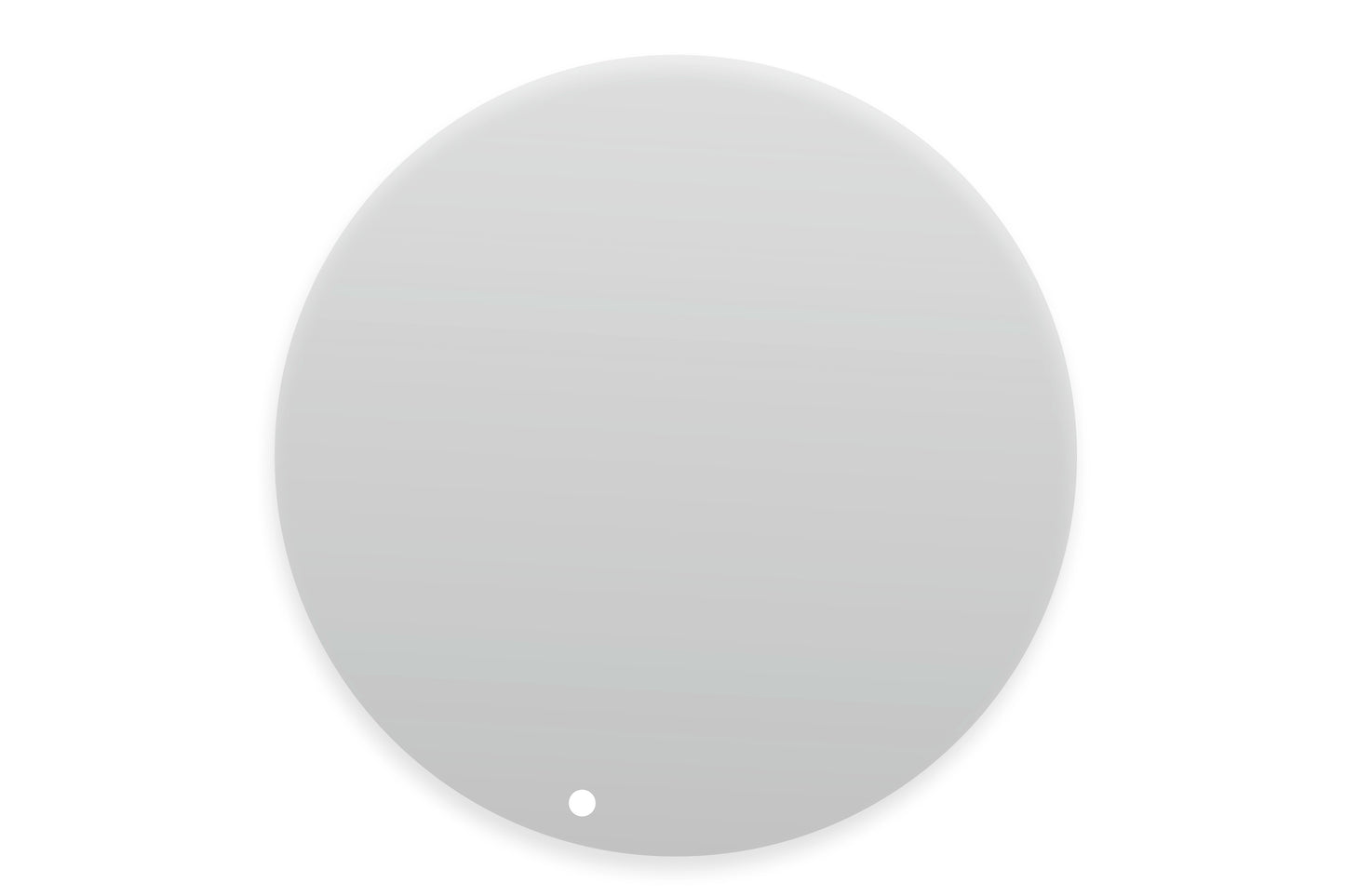 Leerer, runder, reflektierender Bereich.