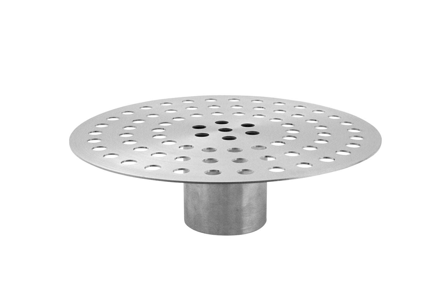 Edelstahl-Abfluss für Gastronomieanwendungen.