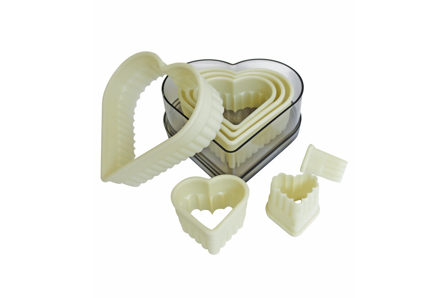 Herzförmige Ausstechformen für Gastronomie.