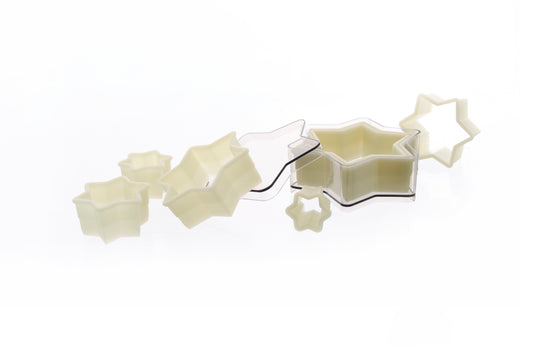 Sternförmige Ausstechformen für Gastronomie.