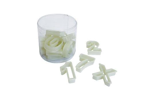 Zahlen- und Buchstabenausstecher für Gastronomie.