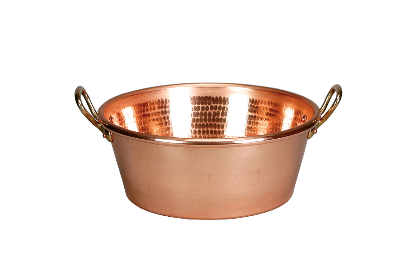 Kupferne Schüssel für Gastronomie.
