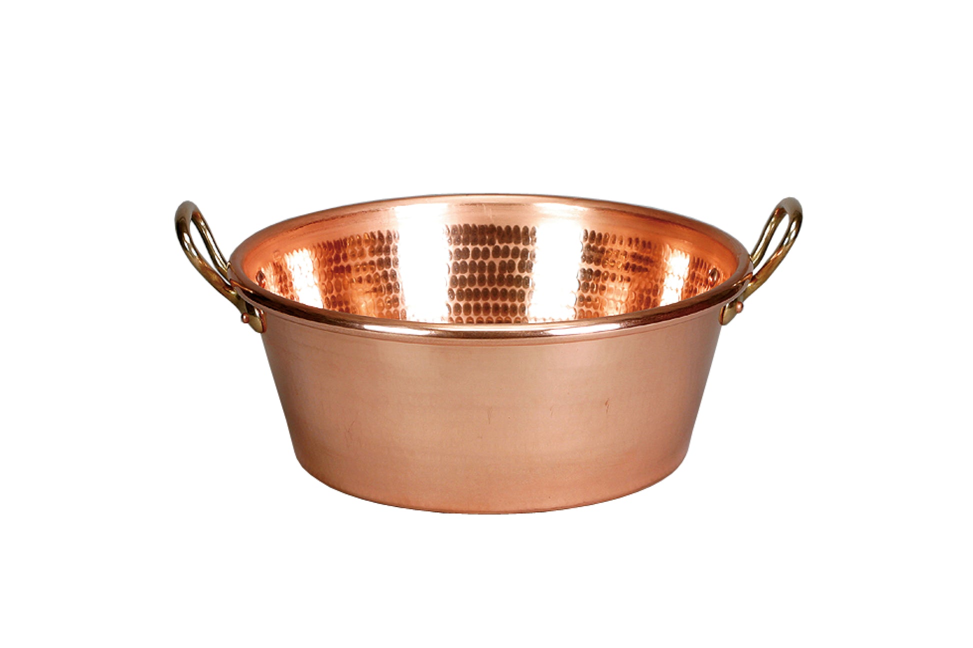 Kupferne Schüssel für Gastronomie.