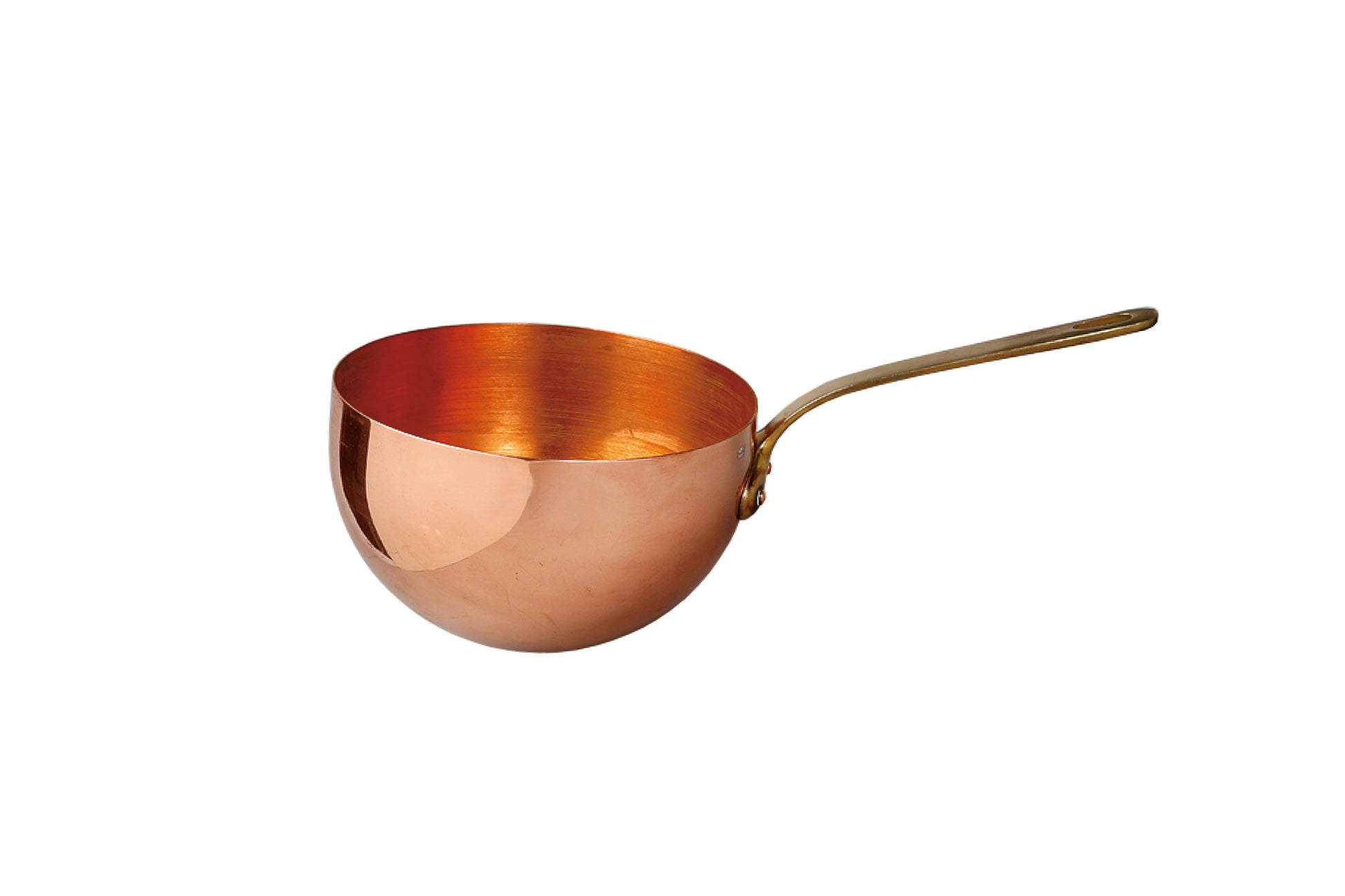 Kupferne Kelle für Gastronomie.