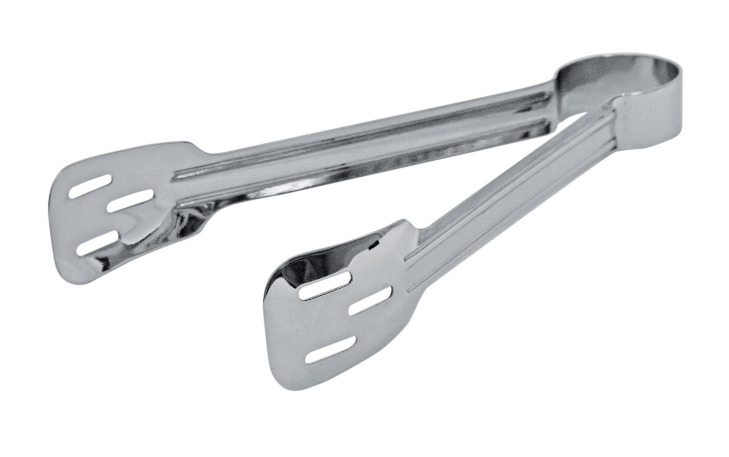 Edelstahl-Zange für Gastronomiebedarf.
