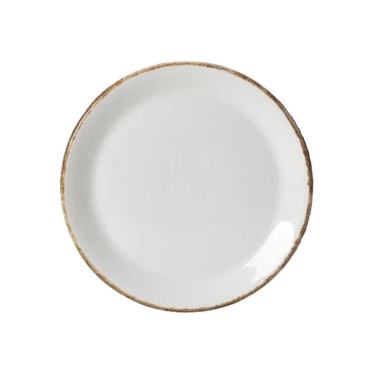 Brown Dapple Coupe Plate 25.25cm (10")