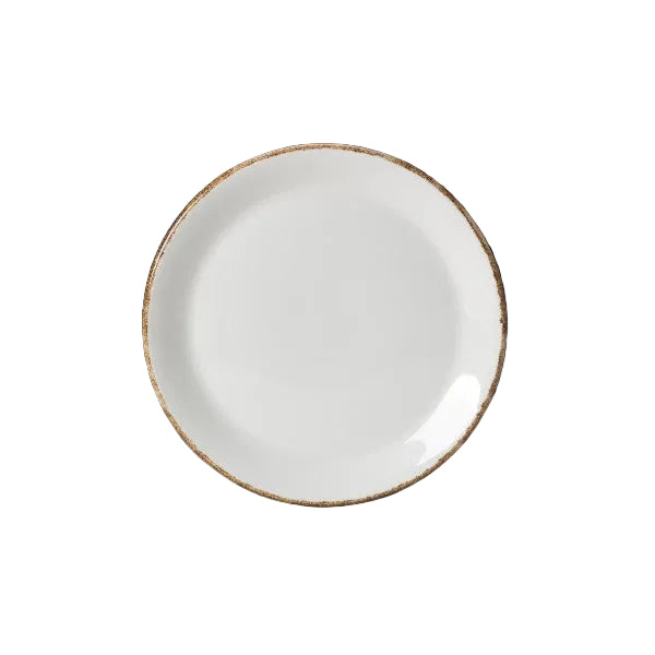 Brown Dapple Coupe Plate 15.25cm (6")