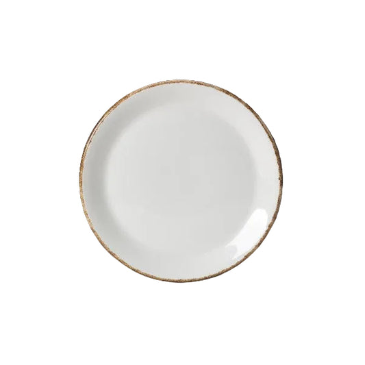 Brown Dapple Coupe Plate 15.25cm (6")