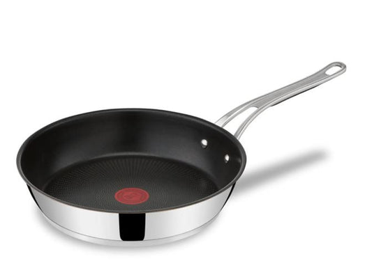 Edelstahlpfanne für Gastronomiebedarf.