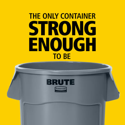 BRUTE® Rundbehälter mit Luftkanälen, 167 l, Weiß
