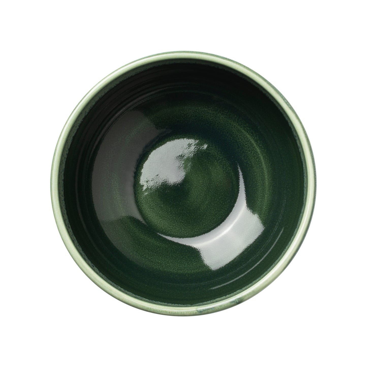 Grüne Schüssel, von oben betrachtet.