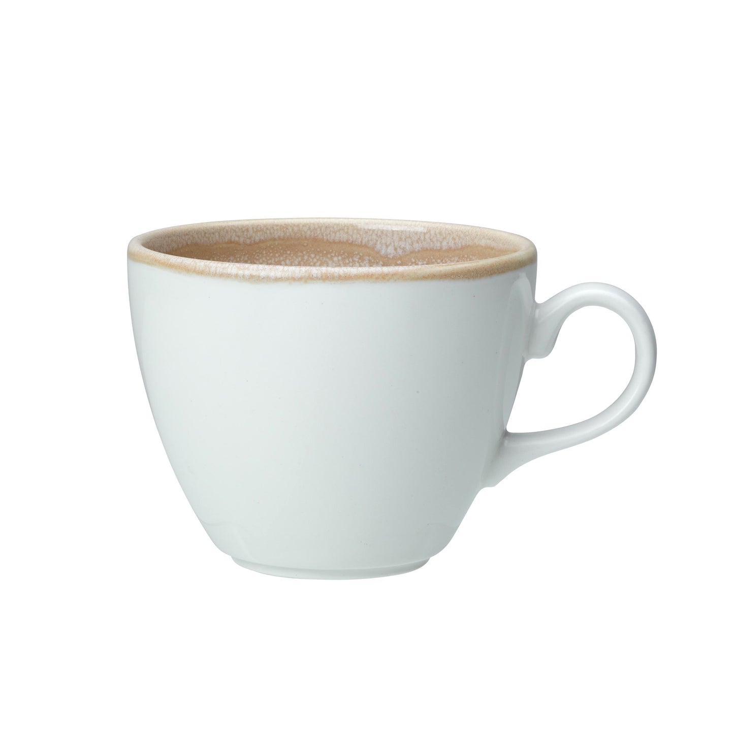 Weiße Tasse mit Kaffee.