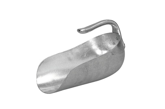 Edelstahl-Schaufel für Gastronomiebedarf.