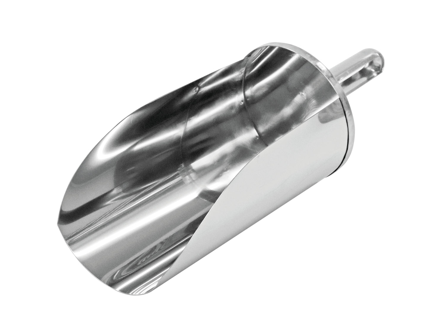 Edelstahl-Schaufel für Gastronomiebedarf.