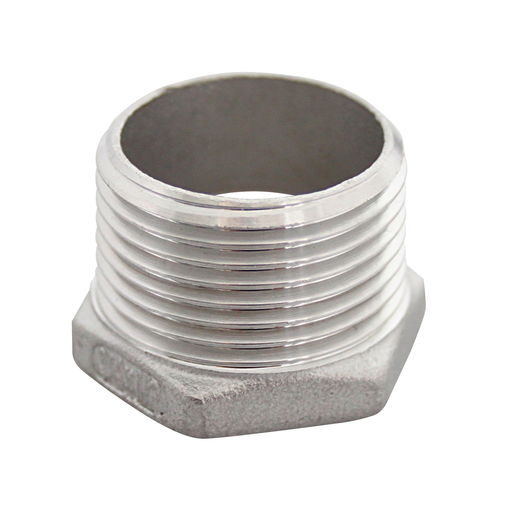 Metallisches Rohrstück für Gastronomie.