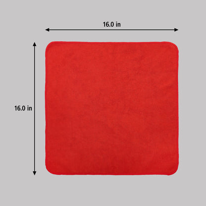 HYGEN™ r‑40 Mikrofasertuch aus Recyclingmaterial, 41 × 41 cm, rot