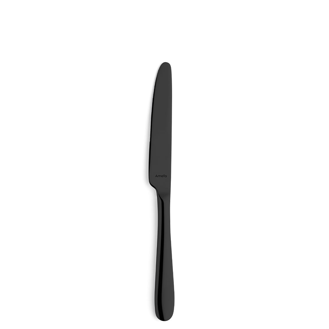 Schwarzes Messer auf weißem Hintergrund