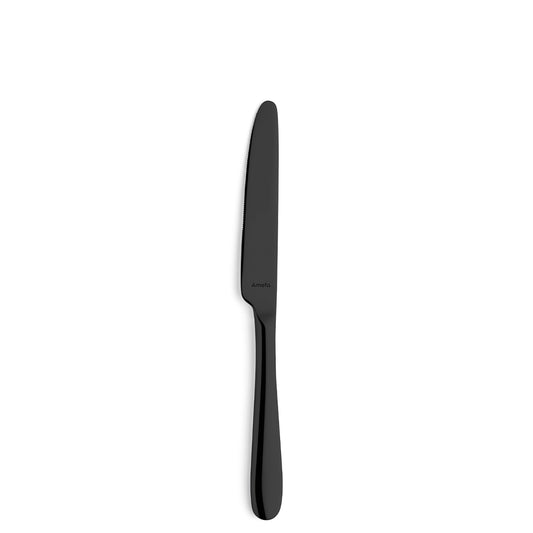Schwarzes Messer auf weißem Hintergrund
