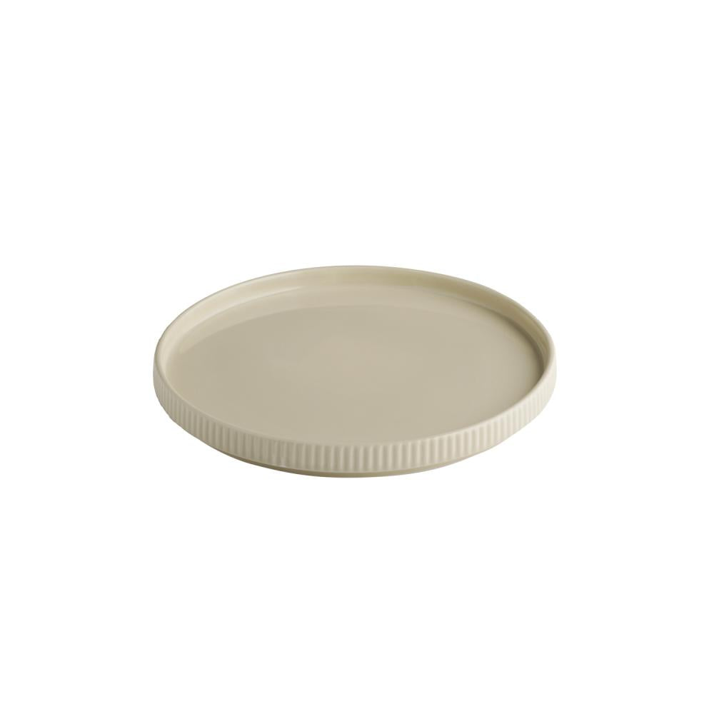 Leere runde Speiseteller-Deckel