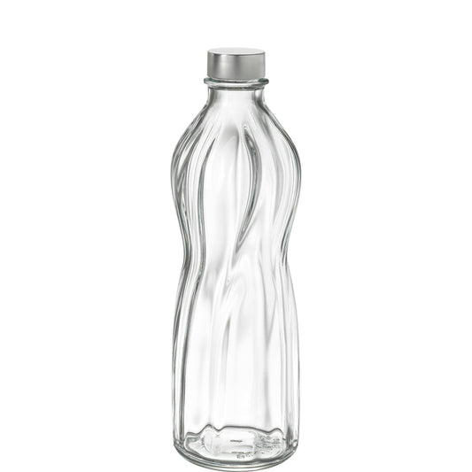 Glasflasche mit Metallverschluss
