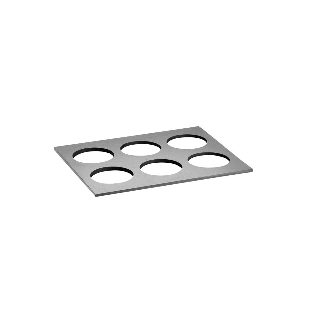 Metallplatte mit runden Löchern
