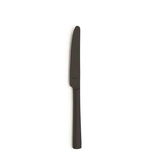 Schwarzes Brotmesser auf weißem Hintergrund