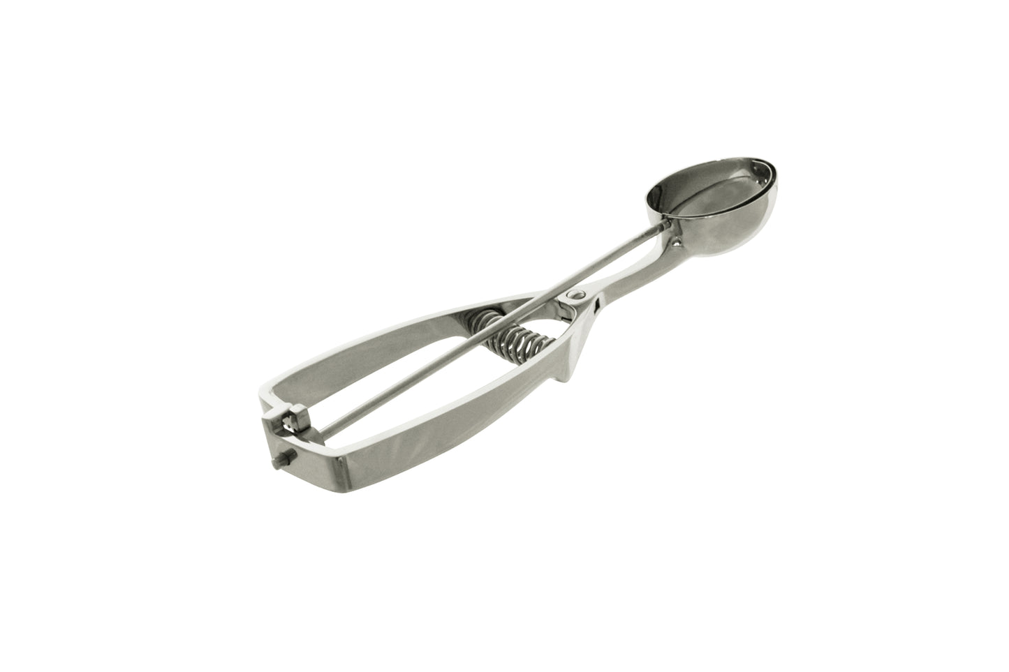 Eisportionierer aus Edelstahl.
