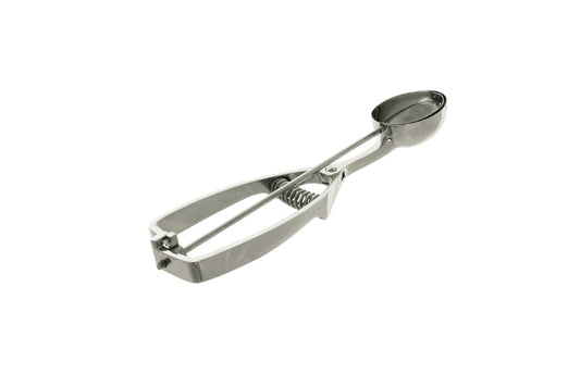 Eisportionierer aus Edelstahl.
