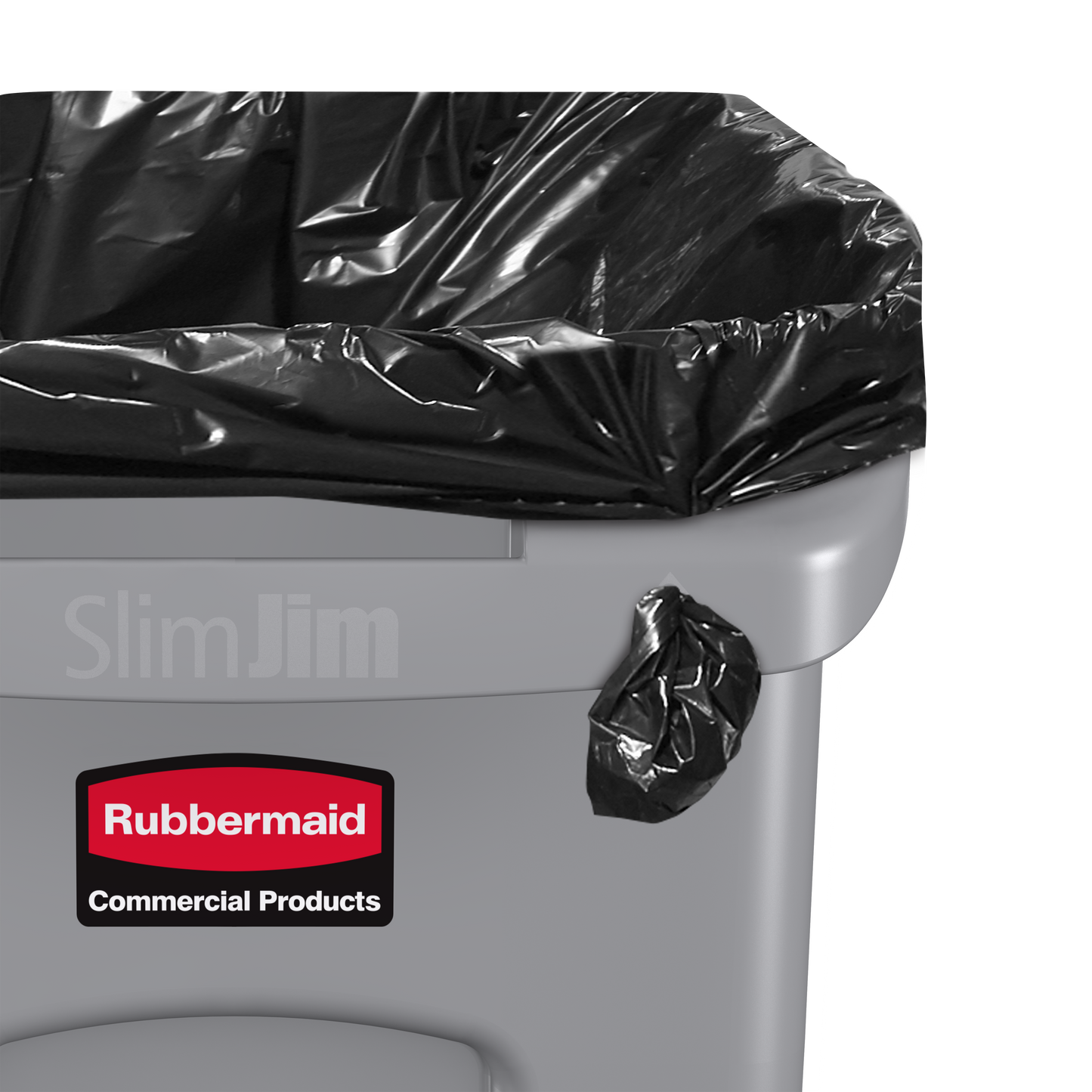 Slim Jim® Abfalleimer mit Luftkanälen, 60 l, Grün