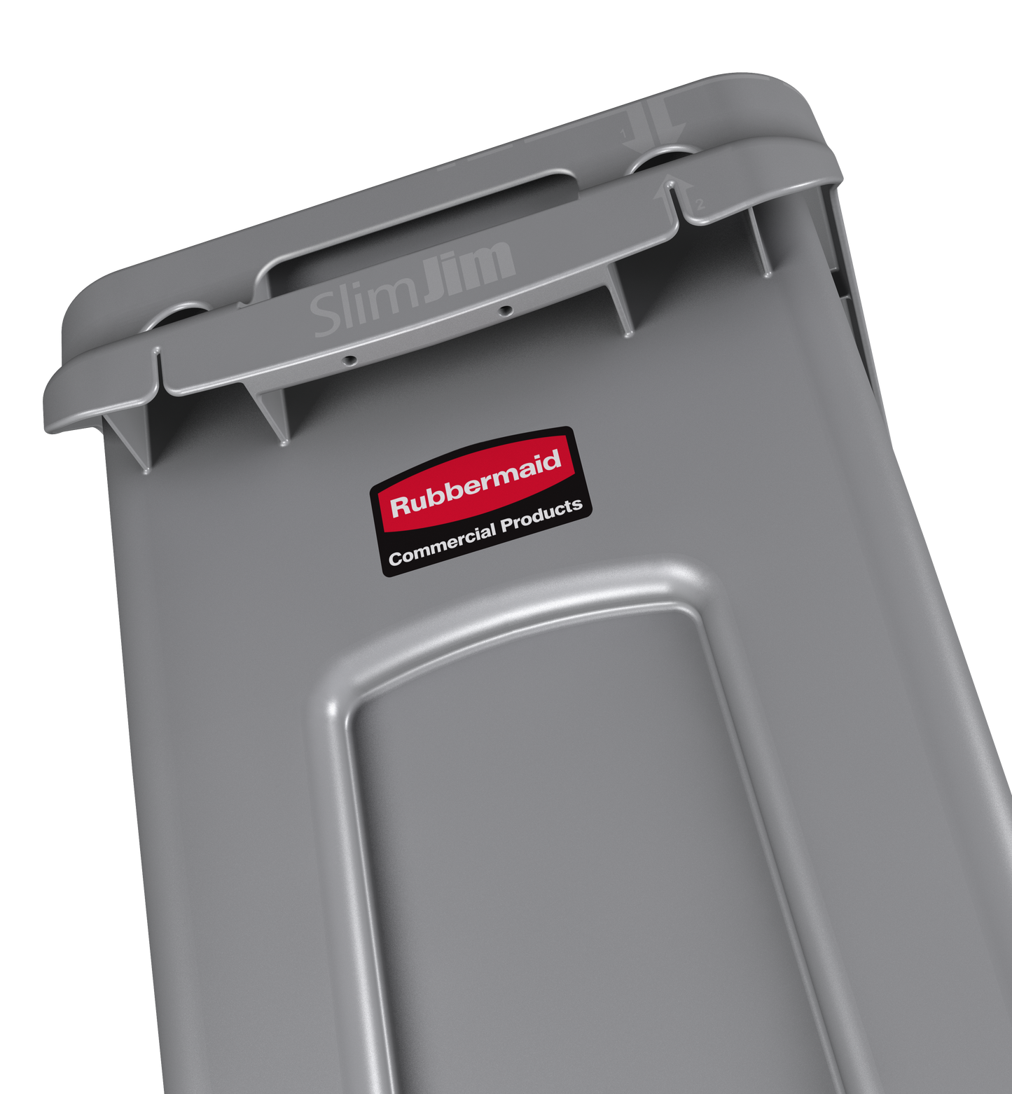 Slim Jim® Abfalleimer mit Luftkanälen, 60 l, Grün