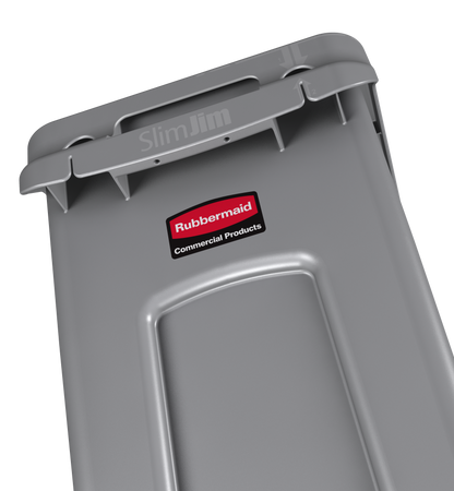 Slim Jim® Abfalleimer mit Luftkanälen, 60 l, Braun